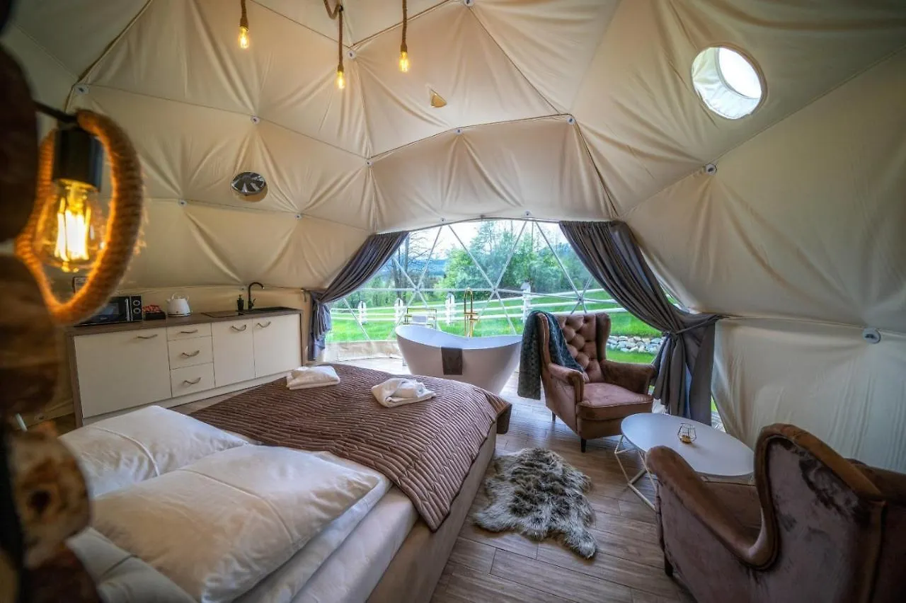 Luksusowy namiot Mountain Glamp & Goraca Balia - Juz Od 13 Czerwca Kazdy Glamp Dostepny Z Jacuzzi Na Wylacznosc Zakopane